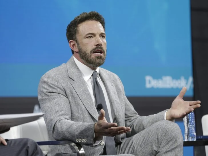 Ben Affleck on stage at the 2022 New York Times DealBook on November 30, 2022 in New York City.